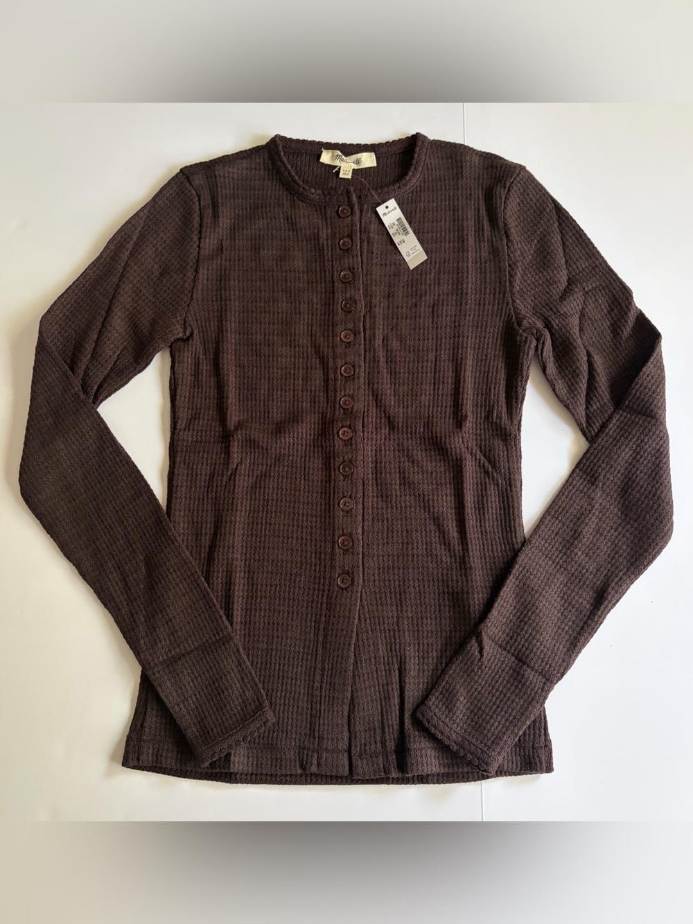 NWT! Madewell Waffle-Knit Cardigan- XXS
